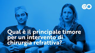 Qual è il principale timore per un intervento di chirurgia refrattiva [upl. by Ailisec]