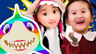 Rainbow Baby Shark Learn ROYGBIV  Christmas Edition  DoReMi Kids Songs amp Nursery Rhymes [upl. by Suckram688]