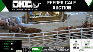 1022024  OKC West Feeder Calf Auction [upl. by Limak]