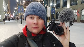 Panasonic S5II in Winter  Street Photo Snow Walk [upl. by Drawyeh]