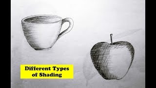 Different Types of Shading Techniques  Pencil Sketch Tutorial 2 [upl. by Mickie726]