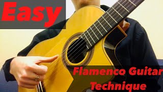 The Easiest Flamenco Guitar Technique  Introductory Spanish Guitar Lesson for Beginners [upl. by Dugaid17]