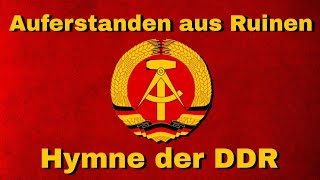 Auferstanden aus Ruinen  Hymne der DDR mit Text deutsch [upl. by Eceeryt143]