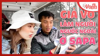 Giả vờ làm người nước ngoài đi Taxi ở SAPA  Người Sapa giỏi Tiếng Anh VyVocab Ep64 [upl. by Lolly703]