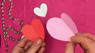 ♡ DIY HOE KNIP JE EEN PERFECT HARTJE VAN PAPIER BINNEN 1 MINUUT ♡ HOW TO MAKE EASY PAPER HEART [upl. by Notserk]