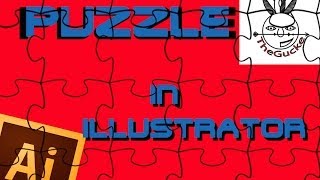 Illustrator Tutorial  Puzzle erstellen [upl. by Nedrud593]