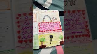 Easy simple journal diary decoration idea part 2 [upl. by Laurianne]