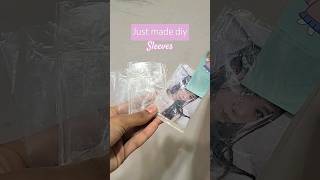 tutorial on diy sleeves for photocardskpop sleeves photocard [upl. by Pry138]