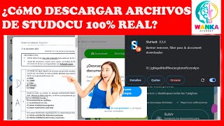 ¿cómo descargar archivos de STUDOCU 100 real [upl. by Rollin926]