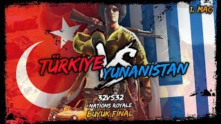 TÜRKİYE VS YUNANİSTAN BÜYÜK FİNAL 1 MAÇ [upl. by Arriaet361]