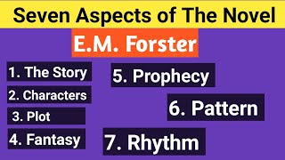 Seven Aspects of the Novel EM Forster  Long Question Answer of Aspects of the Novel EM Forster [upl. by Elleinet]