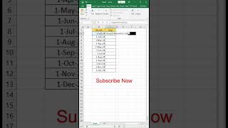 Count Days in Month in Excel  Excel Days in Month Formula exceldatetipsandtricks [upl. by Theo]