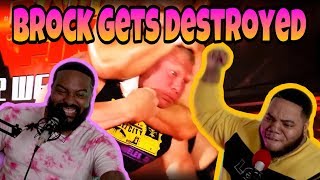 Brock Lesnar getting destroyed by WWE Superstars PARTS 1  3 REACTION [upl. by Ulrich]