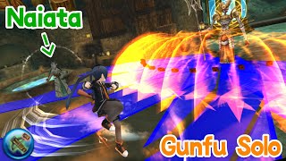 Test new build Solo Naiata  Gunfu BowgunKnux  Toram Online [upl. by Ahaelam961]