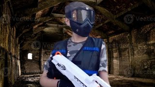 Nerf Fortnite battle royale in real life [upl. by Lenahtan]