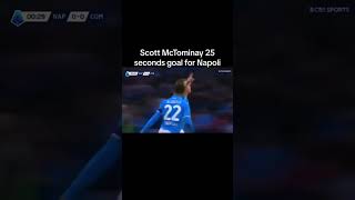 Scott mctominay 25 seconds goal for Napoli [upl. by Noillid27]