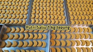 Resep kue kering putri salju dari 1kilo tepung [upl. by Ainaj]