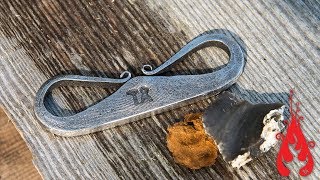 Blacksmithing  Forging a flint striker [upl. by Hizar918]