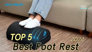 TOP 5 Best Foot Rest for Under Desk 2024 [upl. by Ellehcam]