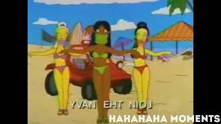 YVAN EHT NIOJ Backwards HAHAHAHA Moment The Simpsons Edit Version [upl. by Tyrrell844]