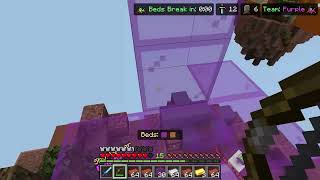 Insane Minecraft bedwars 4v1 endgame with 7 minutes without bed [upl. by Flavian739]