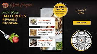 Sign up now to Dali Crepes [upl. by Hgielah]