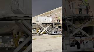 Container loading on Etihad A350 [upl. by Fridlund818]