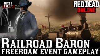 Railroad Baron Free Roam Event Gameplay  Red Dead Online RDR2 [upl. by Siubhan]