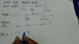 16 Friedal Crafts Alkylation Reaction  Mechanism [upl. by Candi]