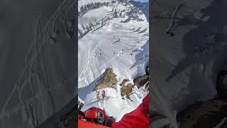 Man almost dies skiing 💀 [upl. by Elnukeda]