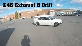 BMW E46 330ci Exhaust Upgrade and first time drifting [upl. by Donela]