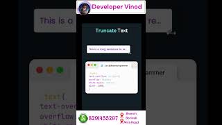 Truncating Text with CSS Creating Clean and Concise Layouts ✂️ Top 5 Techniques [upl. by Enilasor940]