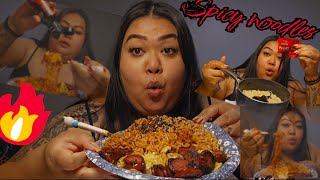 Spicy noodle Mukbang [upl. by Gertie]