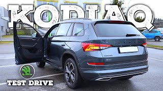 New Skoda Kodiaq Sportline 2021 Test Drive Review POV [upl. by Netaf]