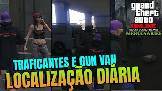 LOCALIZAÇÃO DIÁRIA GTA ONLINE TRAFICANTES GUN VAN E BAU DO NAUFRAGIO  10072023 [upl. by Adnilreh64]