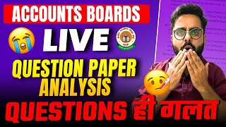 🔴 LIVE Class 12th Accounts Board 2024  Most Accurate Paper Solving🔥 [upl. by Itin]