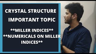 MILLER INDICES IN HINDI  FULL CONCEPT OF MILLER INDICES  NUMERICALS ON MILLER INDICES [upl. by Hilar92]