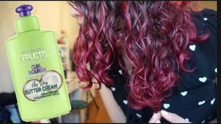 TESTING GARNIER FRUCTIS CURLY HAIR PRODUCTS  Demo [upl. by Liagabba]