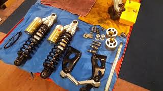 ZRX 1200 Swing arm removal and lightweight pivot manufactured [upl. by Seyah]