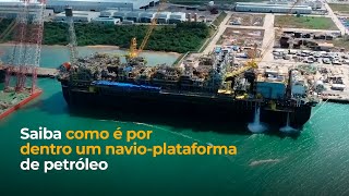 Gigante do mar saiba como é por dentro de um navioplataforma de petróleo [upl. by Sibby]