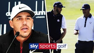 Brooks Koepka quotheartbrokenquot over blinded fan amp denies Dustin Johnson rift [upl. by Orfinger]