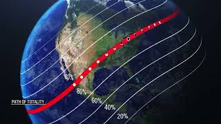 A map of April 2024s total solar eclipse [upl. by Anahsahs]