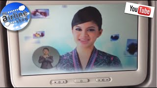 Malaysia Airlines Safety Video B737 800 [upl. by Ralleigh]