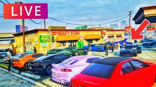 GTA 5 CAR MEET LIVE PS4 ANYONE CAN JOIN GTA5 LIVE carmeet [upl. by Pollie]