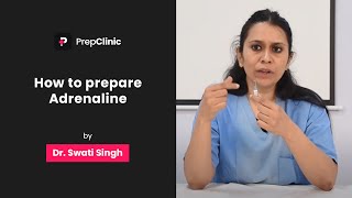 How to Prepare Adrenaline  Dr Swati Singh  Anaesthesia PrepClinic [upl. by Hsiekal598]