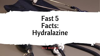 Fast 5 Facts Hydralazine [upl. by Rimidalg460]