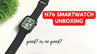 N76 SMARTWARCH UNBOXING AND INITIAL REVIEW  ENGLISH [upl. by Sherman774]