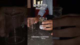 Precipitation reaction of barium chloride and sodium sulphate chemistry shorts reaction [upl. by Silvestro]