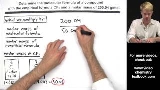 Calculating Molecular Formula from Empirical Formula [upl. by Nesyt811]