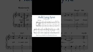 Auld Lang Syne Short Easy Piano [upl. by Fatma205]